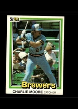 Charlie Moore 1981 Donruss Baseball Card #324 Milwaukee Brewers