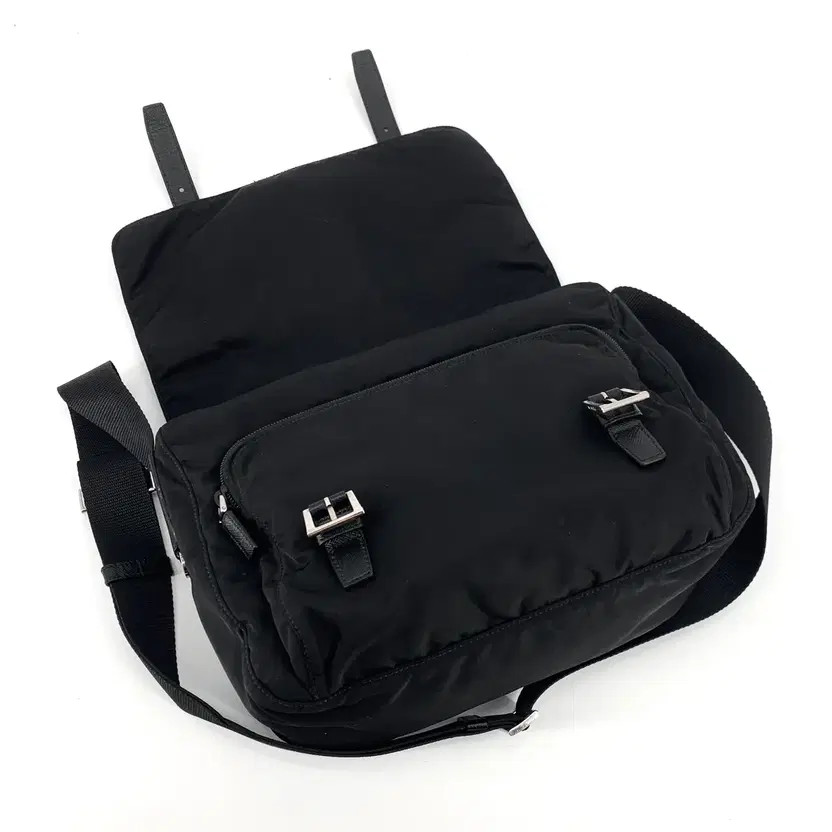 Prada Nylon Triangular Logo Messenger Crossbody Bag thumbnail 6
