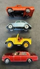 4 Vintage Matchbox Lesney 1960s Cars - Jeep, Jeep Gladiator, VW & Rolls Royce