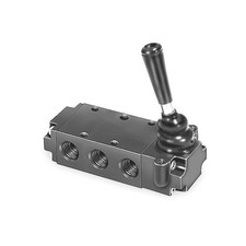 PARKER 520811000 Manual Air Control Valve, Lever, Black 3FEE5