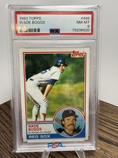 1983 Topps Wade Boggs #498 Rookie Boston Red Sox PSA 8
