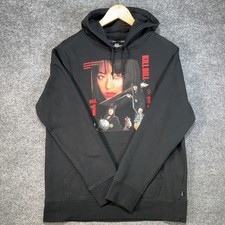 Felpa con cappuccio uomo HUF Kill Bill Gogo Yubari grande nera grafica pullover