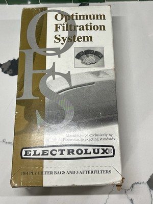Genuine Electrolux Optimum Filtration System Replacement 18/4 Ply Bags 3 Filters