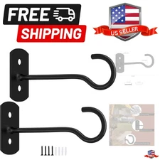 6in Hanging Plant Hooks 2Pack Ceiling Hooks for Plants, Indoor & Outdoor Deco...