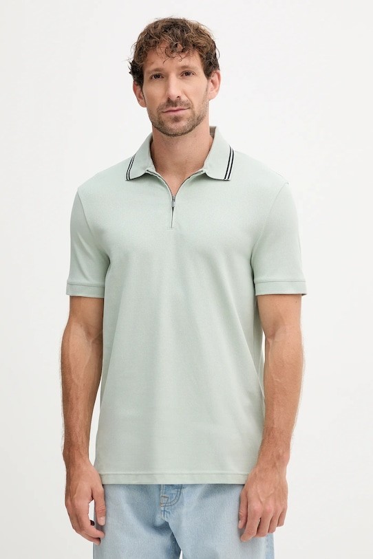 Armani Exchange Mens Short Sleeve Polo in Mint Green Size XXL 13290₽