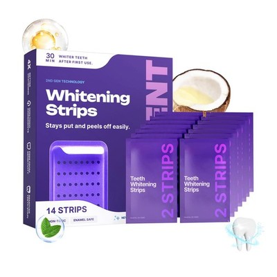 14 Pieces Tooth Whitening Strips Teeth Whitening Strips Purple Teeth Whiten 