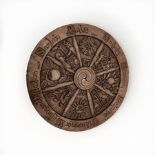 Dryad Design Wheel of the Year Plaque 331-SWY Paul Borda Pagan Wiccan 2001
