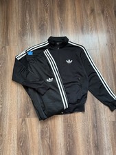 Adidas Classic Men's Black relaxed fit medium sweatsuit set tracksuit suit