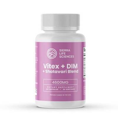 Sierra Life Sciences Vitex + DIM + Shatavari Women's Health Support Capsules