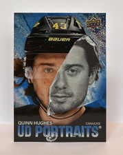 2025-26 Upper Deck Series 1 UD Portraits Speckle Quinn Hughes #P-25