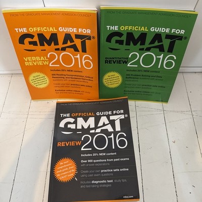 The Official Guide For GMAT 2016-Set Of 3 (complete GMAT)  