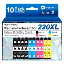 220XL Ink Cartridges Compatible for Epson WorkForce WF2630 XP-424 XP-420 WF-2750