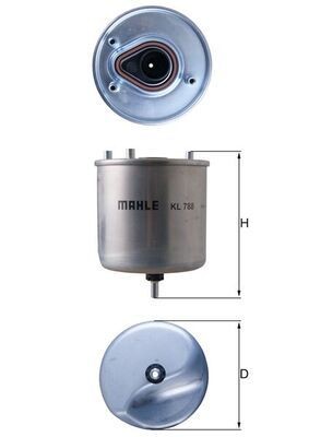 Knecht KL 788 Kraftstofffilter FüR CitroËN Passend FüR Fiat Mitsubishi-image