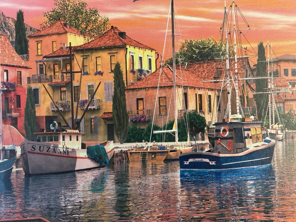 Ravensburger 1500 Pieces Jigsaw Mediterranean Harbor 2013 No. 162802 - Image 2 of 4