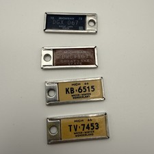 Disabled American Veterans DAV MICHIGAN License Plate Tags Keychain Lot 4