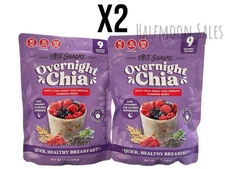 180 Snacks Overnight Chia Oats Pumpkin Seeds,  Goji Berry 2 Bags