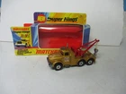 Matchbox Lesney Superkings K-2 Scammell Wrecker- gold, UNPAINTED BASE, boxed