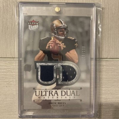 2007 Fleer Ultra - Dual Materials Drew Brees #UDM-DB Silver /199 (MEM)