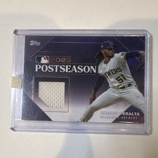 Topps 2022 Series 1 Postseason Relics Freddy Peralta /99 Brewers PPR-FP