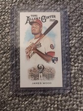 2025 TOPPS ALLEN & GINTER #N222-19 JAMES WOOD NATIONALS SP ROOKIE MINI CARD 🔥