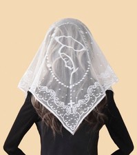 Lace Chapel Veil Scarf Mantilla Veil Catholic Church Veil Lace Head Cover