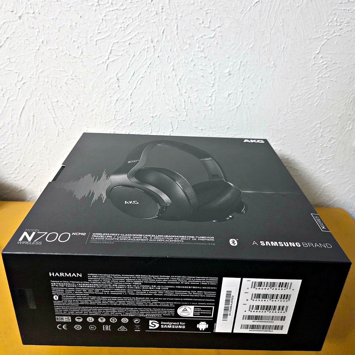 AKG N700NC Wireless Noise Cancelling Headphones - Silver/Black