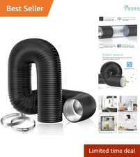 4x8Ft Aluminum Foil Duct Flexible Ventilation Hose HVAC Dryer Exhaust