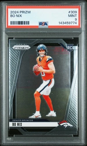 2024 PANINI PRIZM #309 BO NIX ROOKIE RC PSA 9
