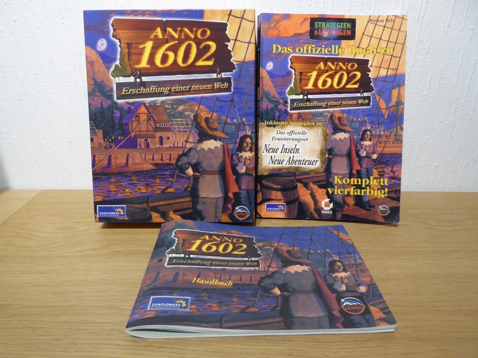 anno 1602 CD, Handbuch und Lösungsheft 