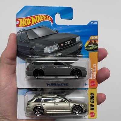 LOT 2026 Hot Wheels Mainline '94 Audi RS2 + '17 RS6 Avant Short Card Case J & H
