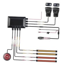 Universal ATV UTV SXS Sequential Turn Signal Light Kit,Street Legal Kit with