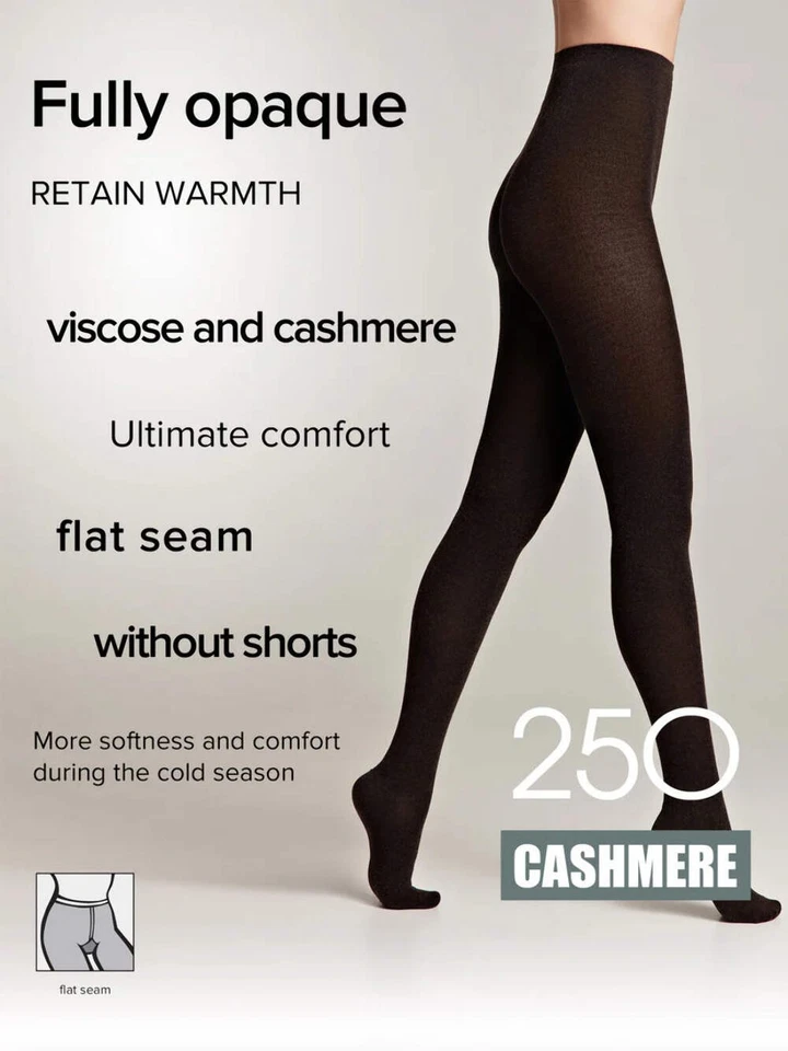 Medias Conte Cashmere 250 Den - cálidas opacas de invierno para mujer (14С-122СП) Foto 2 de 4