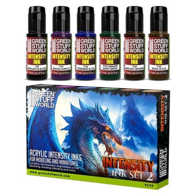 Green Stuff World: Intensity Inks - [Set 2] - 6× 17ml