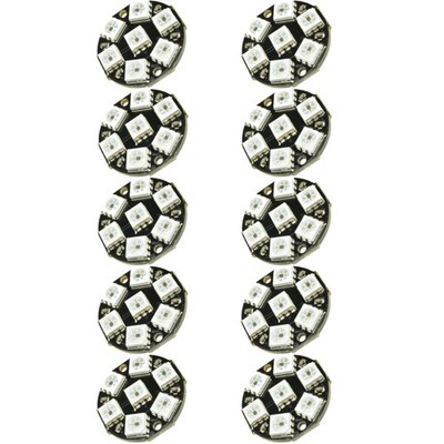 1/2/5/10PCS 7-Bit WS2812 5050 RGB LED Ring Round Decoration Bulb for Arduino New