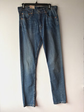 Levi's 510 Men's Skinny Fit Comfort Stretch Denim Blue Jeans Distressed W32 L34