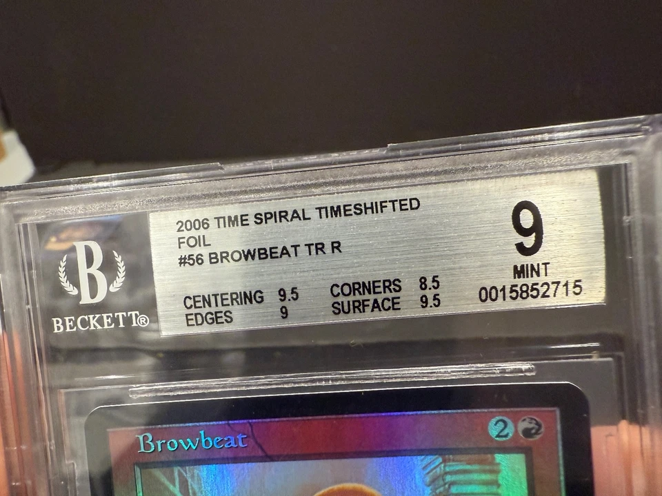Browbeat Time Spiral Timeshifted Foil MTG Magic The Gathering Mint BGS 9 TCG: - Image 3 of 4