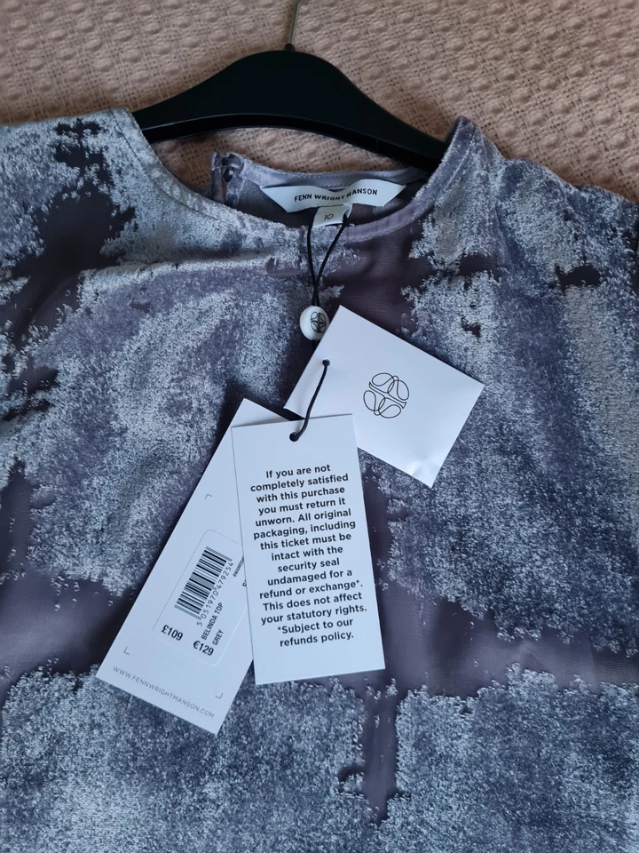 John Lewis Fenn Wright Manson Grey Belinda Top - Image 3 of 4