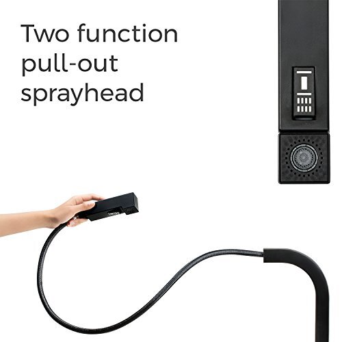 Pfister Arkitek Kitchen Faucet with Pull Out Sprayer Single Handle Matte Black - Picture 10 of 11