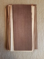 Set Echtholz Furniere, D&uuml;nnfurniere, 17 verschiedene H&ouml;lzer