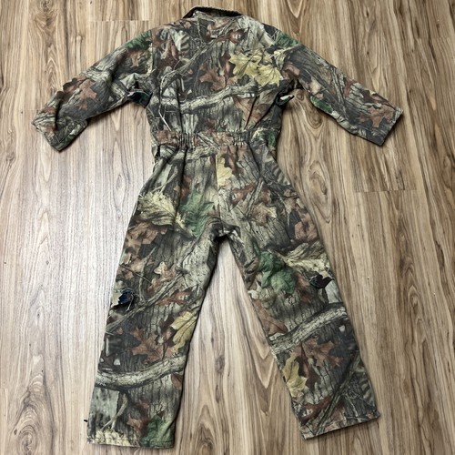 VTG Walls Outdoors Jumpsuit Youth Sz 12 Camo Zip Long Sleeve Hunting - Picture 2 of 11
