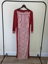 Vintage Marc Jacobs Red Silk Midi Dress Size 4