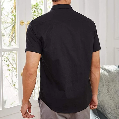 Men's Cuban Beach Wedding Casual Short Sleeve Guayabera Dress Shirt - Bild 5 von 23