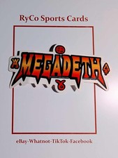 Megadeth Vintage Sticker 4"x2"