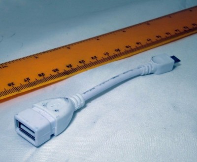 Female USB to Micro USB Male Data Charge Cable camera  4'' long