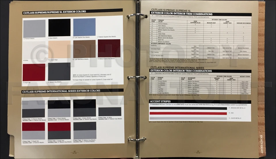 1989 Olds Advance дилер альбом Supreme Cutlass 88 98 Toronado Trofeo Calais и т.д. - Изображение 2 из 2