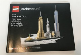 LEGO ARCHITECTURE NEW YORK CITY SKYLINE 21028 All Bricks with Manual - No Box