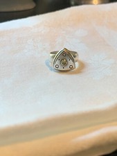 Sterling Ring with Green Gemstone