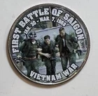 First Battle of Saigon Vietnam War Colorized Commemorative Kennedy Half Dollar
