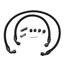 for 2015-2020 BMW M3 M4 M2 S55 F80 F82 F83 F87 F8X Oil Cooler Line Kit Black New