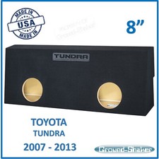 Toyota Tundra Crew Max 2010 8" Dual Sealed Sub Box Subwoofer Enclosure